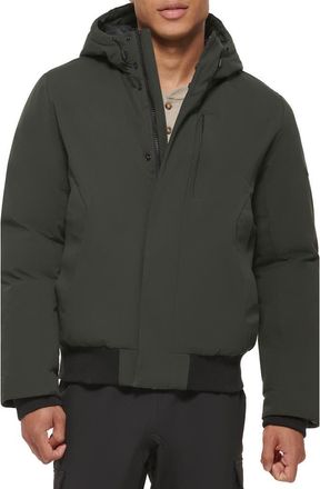 DKNY Stretch Arctic Hooded Jacket in Olive at Nordstrom Rack, Size X-Large