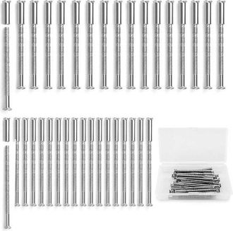 OEM 36 Piezas Para Manguitos De Montaje De Manijas De Puerta, Y Tornillos De Montaje Universales De N&iacute;quel M3, M4, Longitud De Tornillo Ajustable