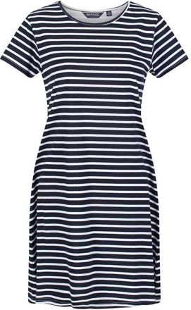 Regatta Womens/Ladies Balia Stripe Swing Dress (10 UK) (Navy/White)