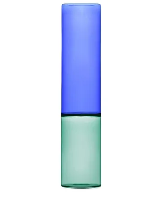 Ichendorf grooved bamboo medium vase - unisex - glass - OS - Green