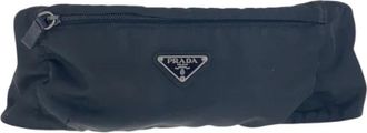Prada Pre-owned Cross Body Bags, female, Black, Size: ONE SIZE Pre-owned Nylon prada-bags