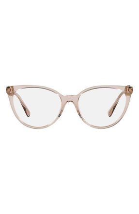 Versace 55mm Phantos optical glasses in Transparent Pink/demo Lens at Nordstrom