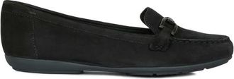 Geox Elegante instapper met ondersteuning - Dames - Loafers - Zwart - 39 1/2 EU - Leer - Schoenen