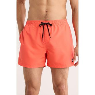 Quiksilver Everyday Volley 15-Inch Swim Trunks in Hot Coral at Nordstrom, Size Xx-Large