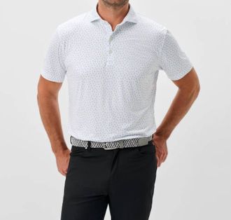 Johnnie-O Tini Dancer Polo In White