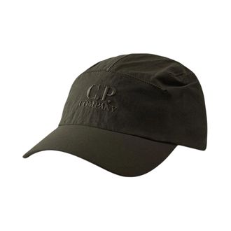 C.P. Company C.p. Company, Accessoires, Heren, Grijs, ONE Size, Nylon, Plain Paper Touch Cap