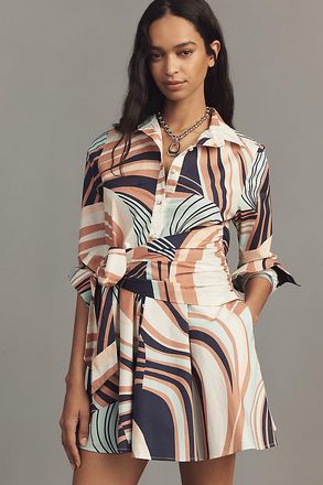 Hutch Cotton Okin Stretch Poplin Mini Shirt Dress