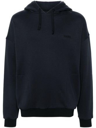 Ermenegildo Zegna Felpa con ricamo - Blu