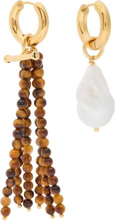 Timeless Pearly beaded drop earring - Oro