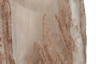 Valentino Lace-Trimmed Shawl - Beige