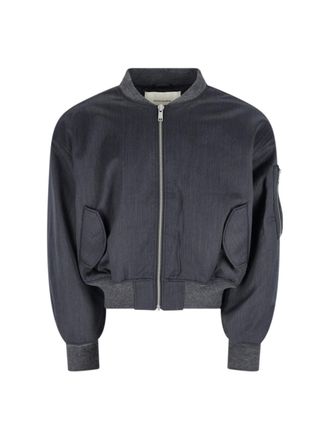 Entire studios Bomber Jacket with Ribbed Collar