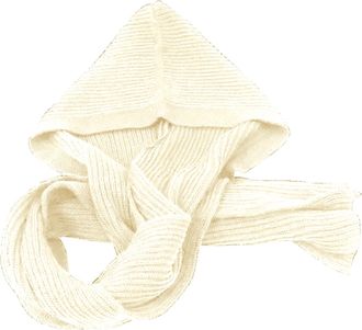 Generic Winter Womens Thick Warm Knit Hooded Scarf Pullover Headscarf Hoodie Hat Muslim Women Woolen Hooded Hat Scarf Wrap Shawl Crochet Knit Neckwarmer Hair 