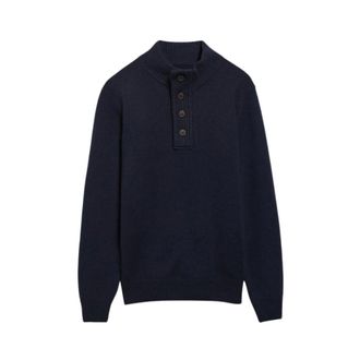 Barbour Essential Patch Half Zip - - Knitwear - Uomo - Blu - M