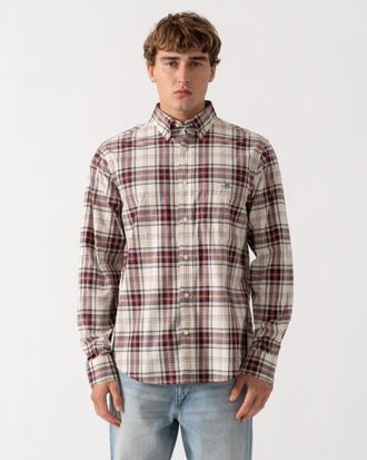 GANT Normale Poplin Ruit Overhemd, Veelkleurig