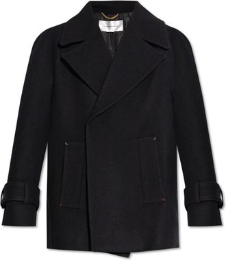 Victoria Beckham Wollen jas - Dames - Mantel - Zwart - S - Wol - Jassen