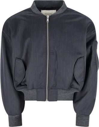 Entire studios Bomber Jacket with Ribbed Collar