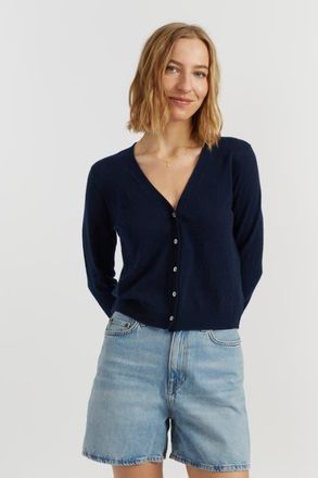 Chinti and Parker Air Pure Cashmere Cardigan in Navy at Nordstrom, Size X-Large