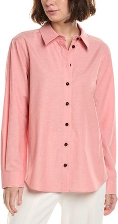 Lafayette 148 New York Solid Button Shirt