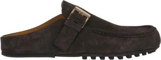 Tod's Schoenen, Dames, Bruin, 39 EU, Leer, Suede Sabot Loafers