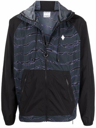 Marcelo Burlon Windjack met camouflageprint - Blauw
