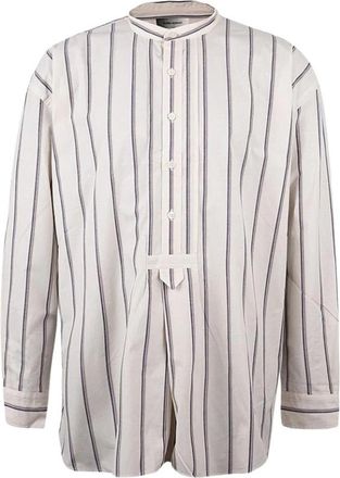 Isabel Marant Gestreept Cr&egrave;me Chemise - Heren - Casual Overhemden - Beige - L - Overhemden
