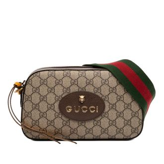 Gucci Pre-owned Gucci GG Supreme Web Neo Vintage Crossbody Unisex 8F7D1ZOW2XYUKJ5N