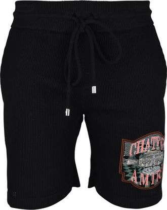 Amiri Chateau Crochet-short Zwart