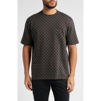 Emporio Armani Chevron Cotton T-Shirt in Dark Grey at Nordstrom Rack, Size X-Large