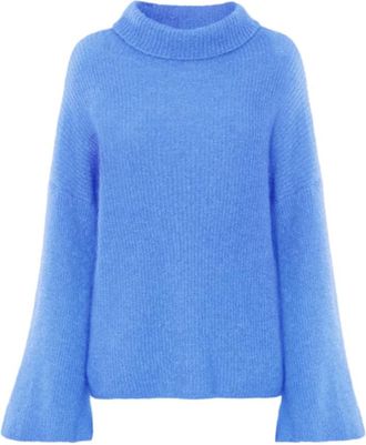 Americandreams Felicia Oversized Knit - Dames - Coltruien - Blauw - S - Wol - Truien & Vesten