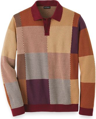 Paul Fredrick Cotton Three Button Polo