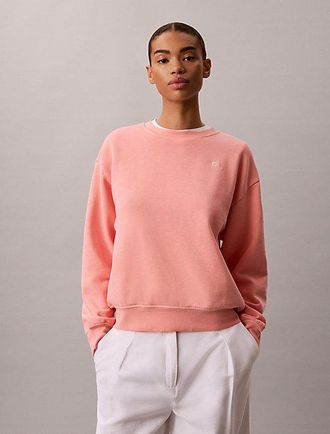 Calvin Klein Relaxed sweatshirt met monogram van badstofkatoen