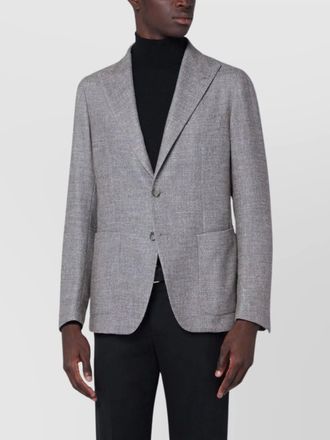 Tagliatore wool silk single breasted coat