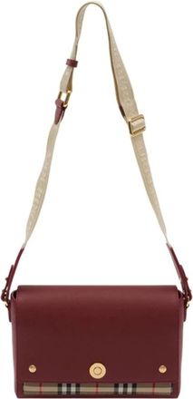 Burberry Cross Body Bags, female, Red, Size: ONE SIZE LL Medium Note Purse