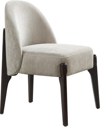Manhattan Comfort Set Of 2 Oslo Chenille Wood Side Chairs