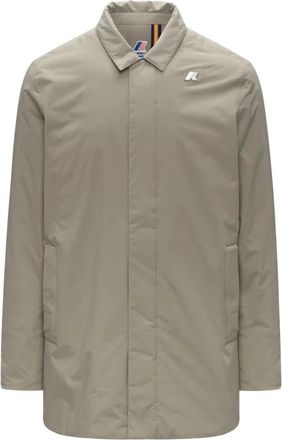 K-Way Lichte Jas - Heren - Zomerjassen - Beige - XL - Nylon - Jassen