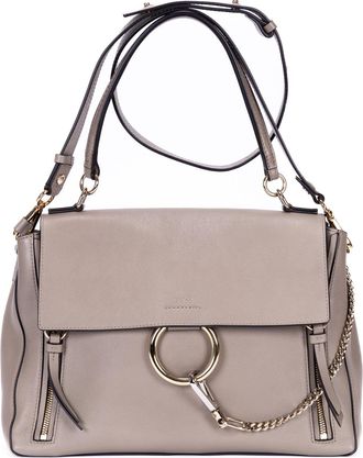 Chlo&eacute; Pre-owned Womens Medium Faye Day Shoulder Bag - Grey - One Size