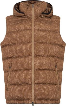 Herno Caploze Mouwloze Jas - Heren - Bodywarmers - Bruin - L - Jassen
