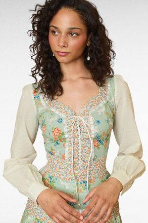 ModCloth Charlotte Corselette Unicorn Top, ModCloth x Gunne Sax in Unicorn Tapestry at Nordstrom, Size X-Small
