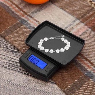 OEM Balanza De Cocina Digital - Balanza De Precisi&oacute;n - Pesaje Exacto - Tama&ntilde;o Miniatura - Precisi&oacute;n De 0,01 G - Negra
