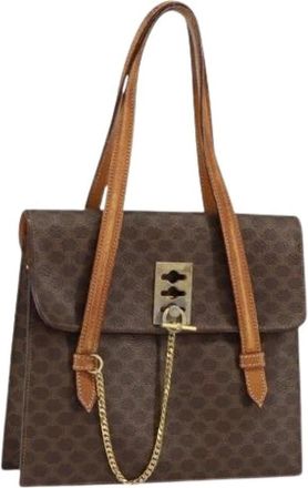 Celine Pre-owned Handbags, female, Brown, Size: ONE SIZE Pre-owned Vintage Handbag
