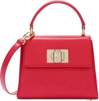 Furla Borsa mini Furla 1927 con manico e battente - Rosso