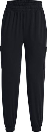 Under Armour Womens Solid Patterned Cargo Joggers in Black - Size 12 UK