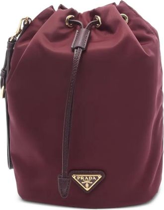 Prada Pouch con logo - Rosso