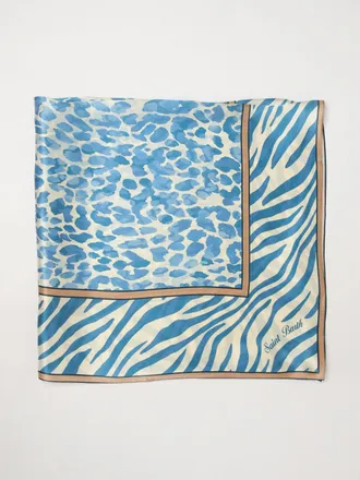 MC2 Saint Barth Foulard quadrato in pura seta con stampa animalier