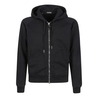 Tom Ford Hoodies & sweatvesten, Heren, Zwart, XL, Volledige Rits Sweatshirt