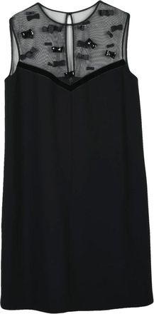 Max Mara Kleedjes, Dames, Zwart, S, Polyester, Nandina Jurk