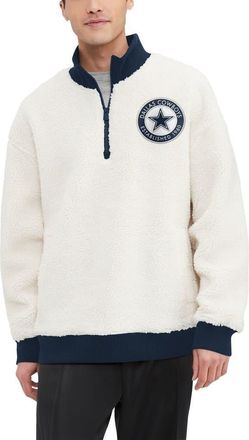 Tommy Hilfiger Mens Tommy Hilfiger White Dallas Cowboys Jordan Sherpa Quarter-Zip Jacket at Nordstrom, Size Xx-Large