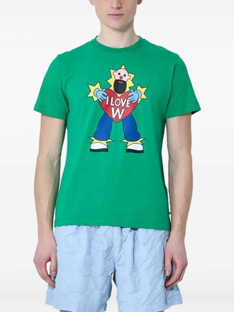 Walter Van Beirendonck T-shirt I Love W - Verde