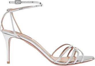 Aquazzura Aquazurra Silver Very First Kiss Sandals Size 36