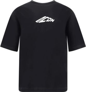 Dsquared2 T-Shirts, male, Black, M, Monogram Cotton T-Shirt, Monochrome Pattern